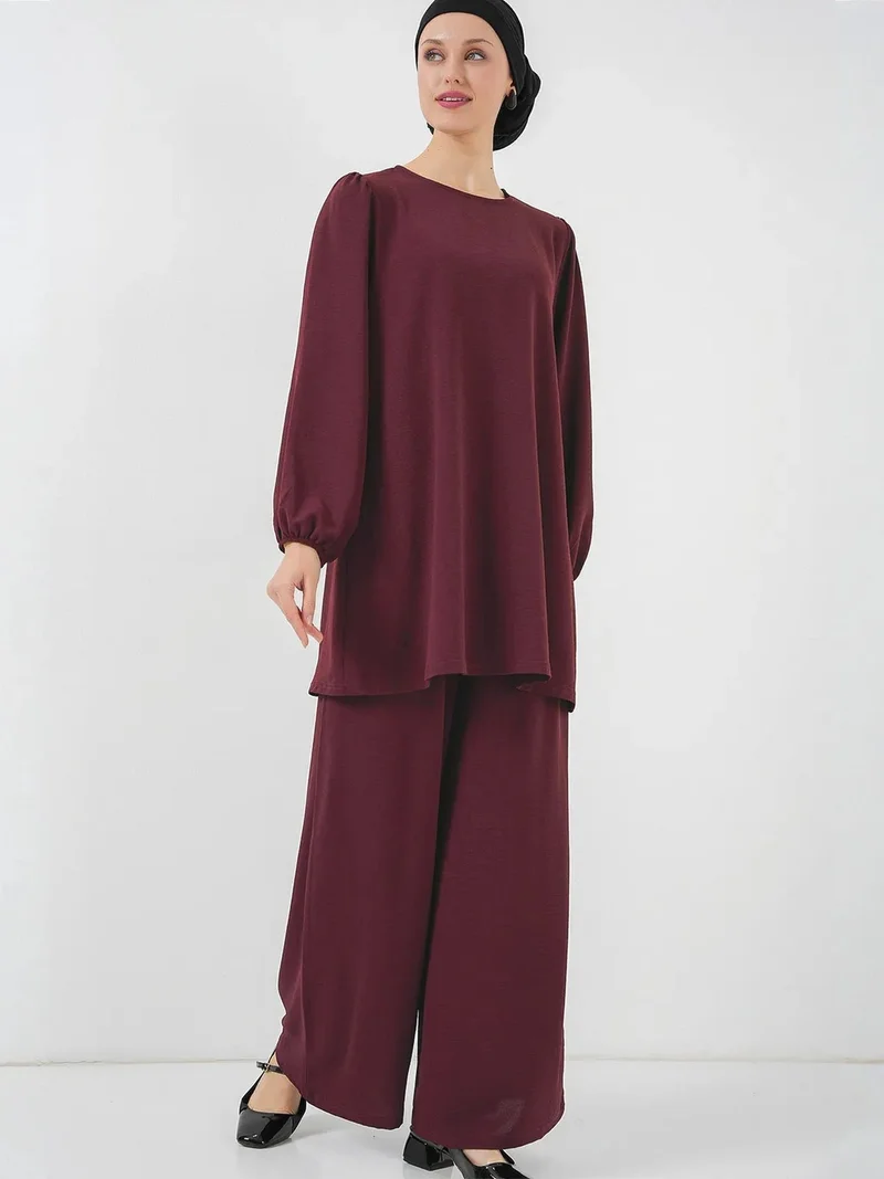 BIG DART BDART Tunic & Wide Leg Pants Two-Piece Coord Set